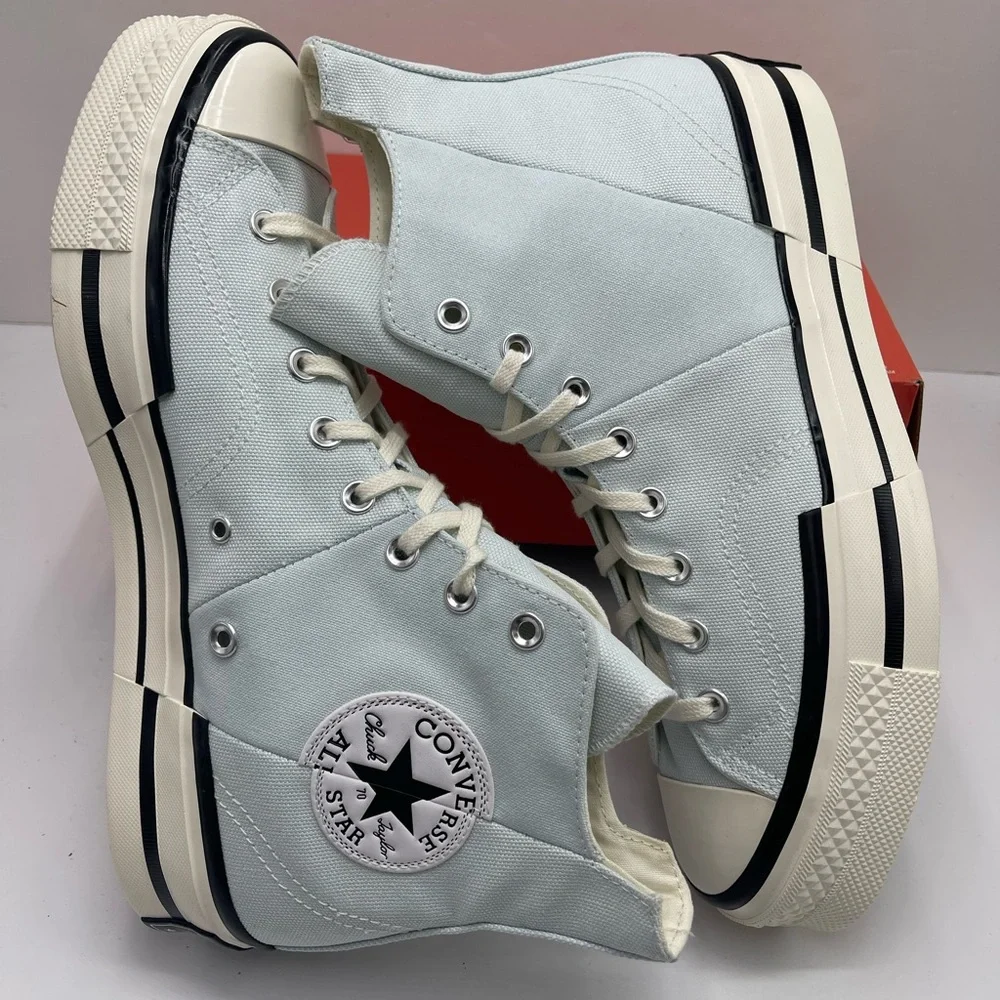 Converse Men’s A03537C CHUCK 70 PLUS HI
AQUA MIST/EGRET/WHITE
High-Top Sneakers - Picture 8 of 16